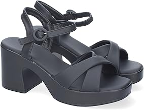 shoes&blues.es Sandalia de Tacon para Mujer Comodas y Elegantes, Diseno Moderno con Tiras Cruzadas en la Pala con Cierre de Hebilla, Ideales para Primavera-Verano.