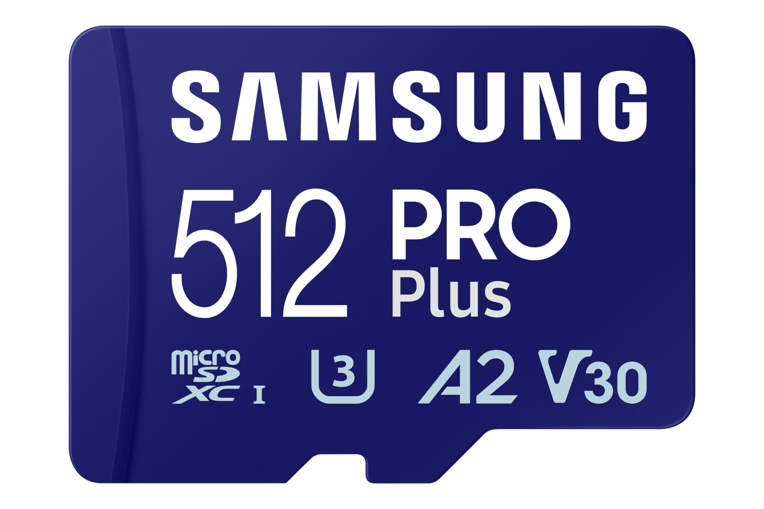 Samsung Carte Mémoire MicroSDXC, PRO Plus, 512 Go, Vitesse de Lecture jusqu’à 180 Mo/s, fournie avec Lecteur USB