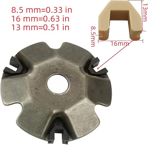 Miniatura 3 de GY6 ATV ciclomotor 125cc 150cc 152QMI 157QMJ 200cc cuentas de rueda de conducciónrodillo de transmisión (0.49 oz) + bloque deslizante de rueda de