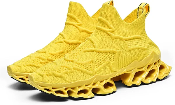 Poramea Mens Womens Slip on Loafers Walking Tennis Shoes Laceless Jogging Blade Sneakers Unisex Mesh Trail Running Casual Athletic