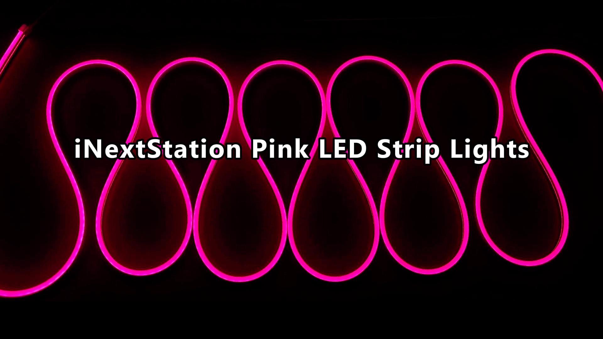 Amazon.com: iNextStation 12V Pink LED Strip Lights 16.4FT