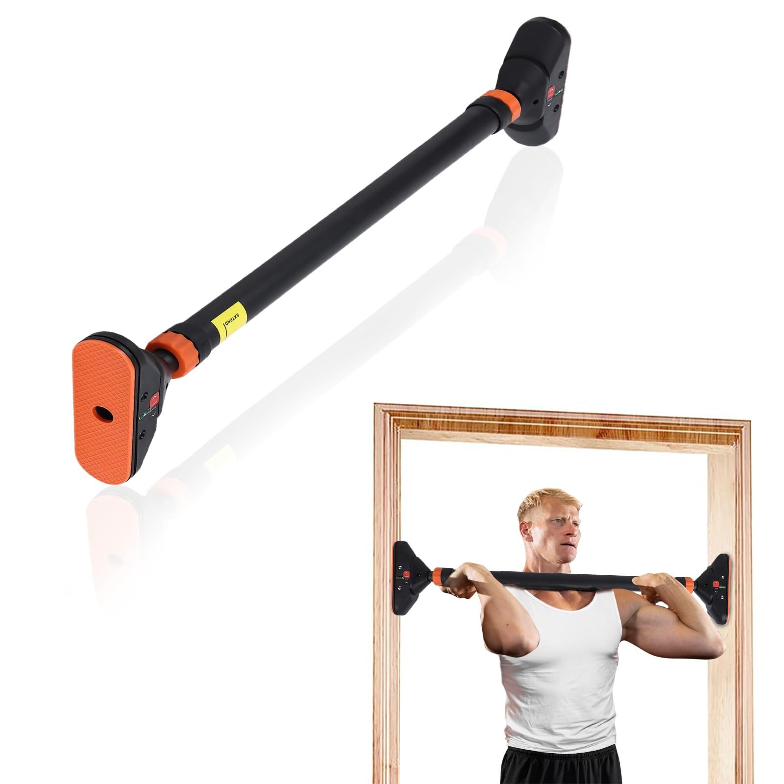PeakPursuit Doorway Pull Up Bar Without Screw, 4-in-1 Door Frame
