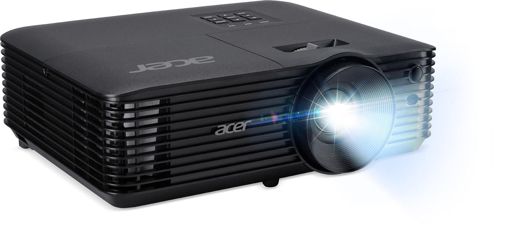 Acer X1328AF DLP videoproiettore HD (1,280 x 800 pixel) 5.000 ANSI lumen, 20.000:1 contrasto, 3D, Keystone, 1 altoparlante da 3 Watt, HDMI, nero, Home Cinema