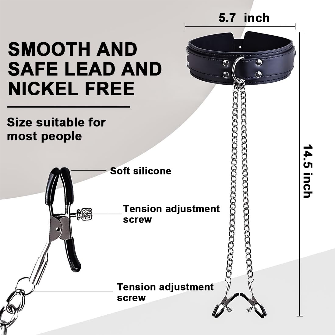Morsetti per capezzoli Capezzoli Sesso estremo Clitoride Clip Labia Catena Clip Stimolazione capezzoli Donne BDSM Capezzolo Giocare Giocattoli erotici per le donne Donne Coppie Amanti