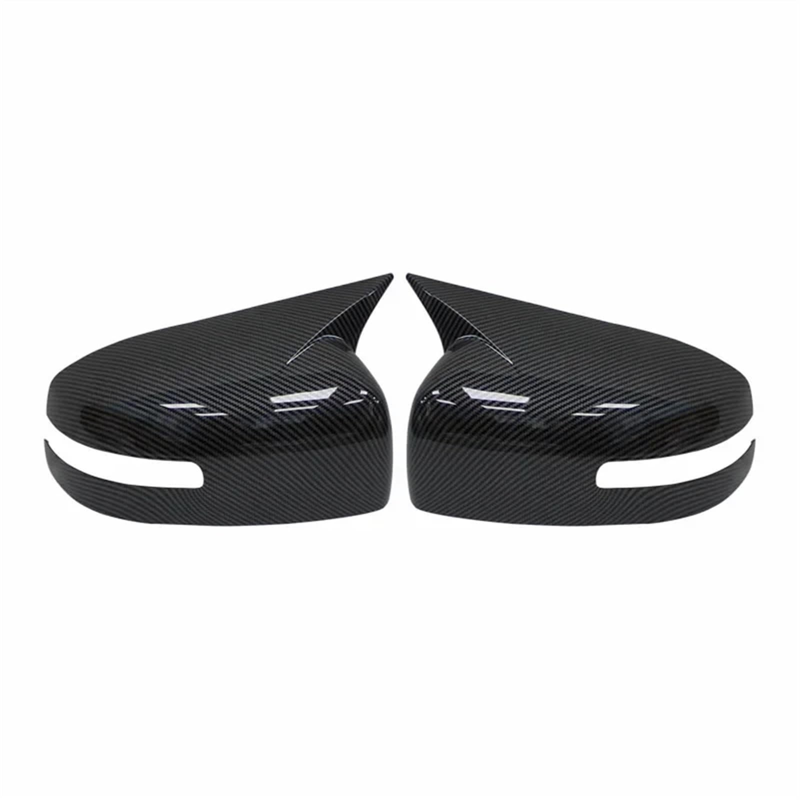 Side Wing Mirror Cover for for Lancer X 10 EX for EVO 2013-2016 Black/Carbon Side Door Rearview Mirror Cover Cap Trim Shell Sticker(Carbon Look)