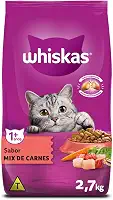 whiskas Ração Whiskas Para Gatos Adultos Castrados Sabor Carne - 10,1Kg