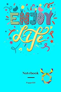 Lined Notebook Taurus Sign Cover Color Aqua 160 pages 6x9-Inches