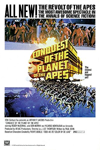 Posters USA Conquest of The Planet of the Apes Movie Poster GLOSSY FINISH - FIL571 (24" x 36" (61cm x 91.5cm))