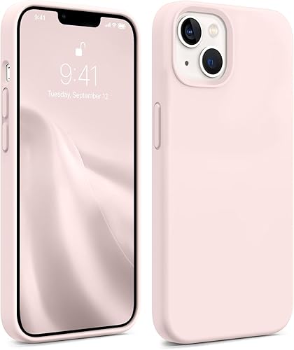 Miniatura 8 de AOTESIER Funda compatible con iPhone 13, Serie Slim de silicona Funda protectora de cuerpo completo a prueba de golpes con forro de microfibra suave
