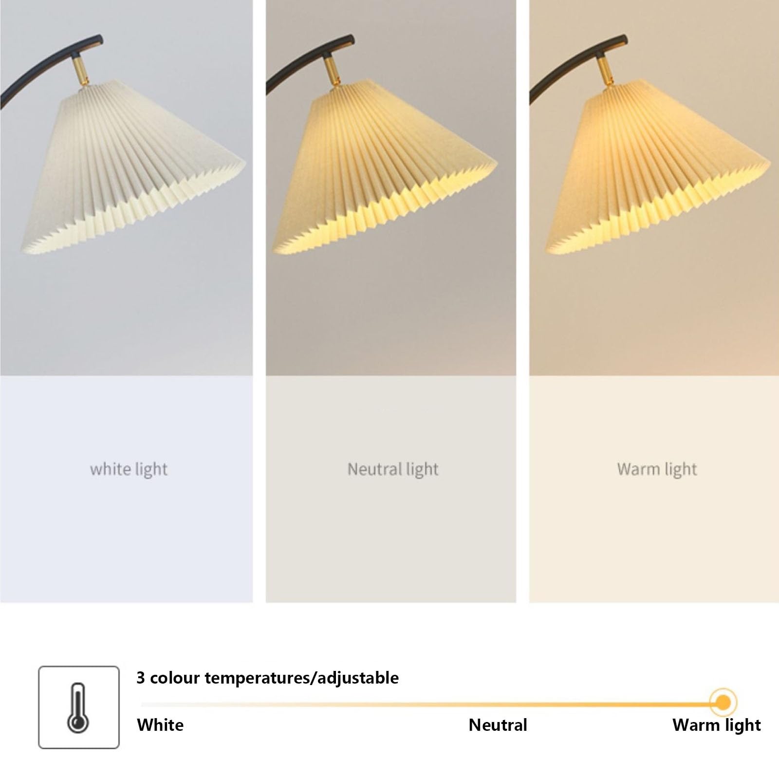 Nowoczesna lampa podłogowa ze stołem, lampa podłogowa z szufladą, stolik boczny z portem ładowania USB, nowoczesny stolik nocny do salonu, sypialni, pokoju gościnnego (czarny)