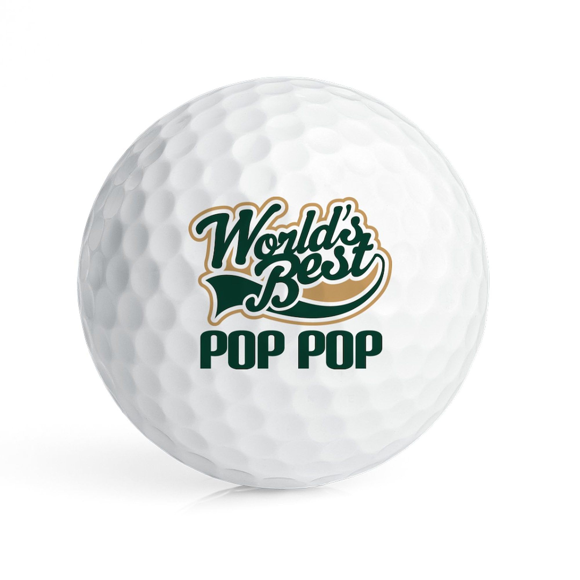 CafePress Pop Pop (Worlds Best) Novelty Golf Balls (Pk of 6)