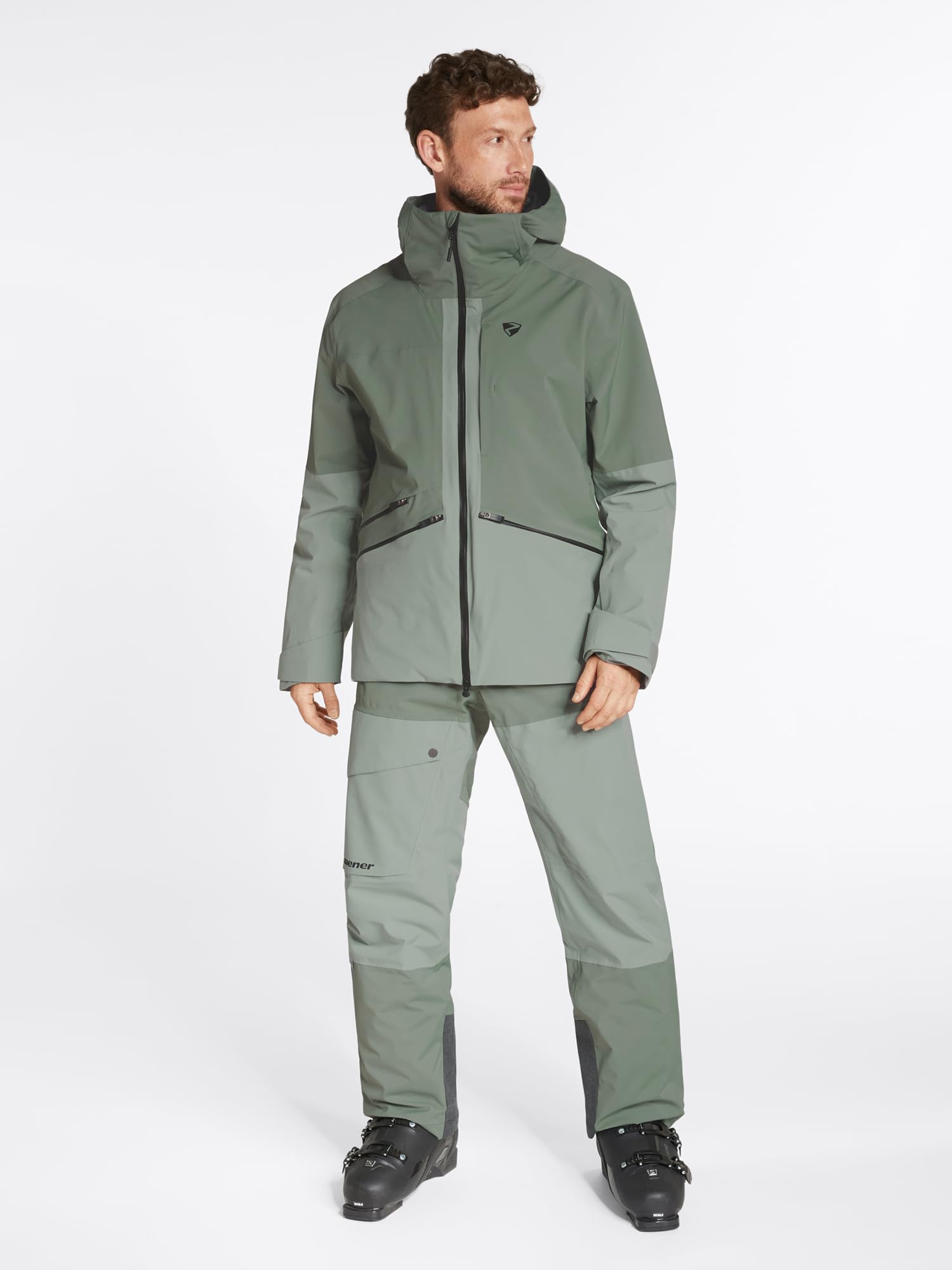 Ziener Herren Ski-Hose Freeride PFC frei Wolle wattiert Tiffin