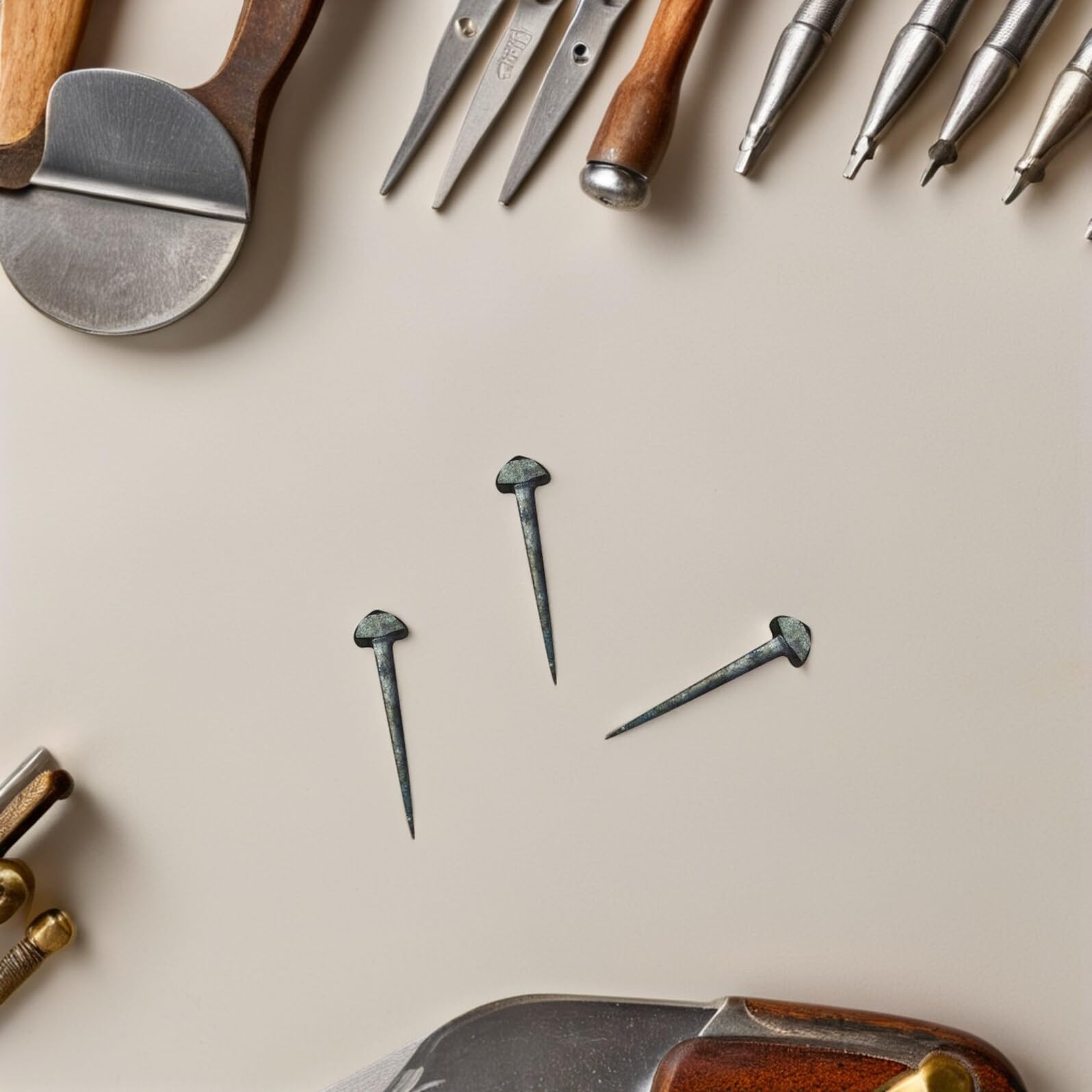 50 Chiodi Da Zoccolo Vintage In Ferro &ndash; Lunghezza 5 Cm, Per Decorazioni Fai-da-te