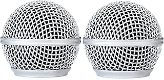 iKapok sm58 head replacement for Shure SM58 Microphone Grille RK143G with Windscreen 2 Pack
