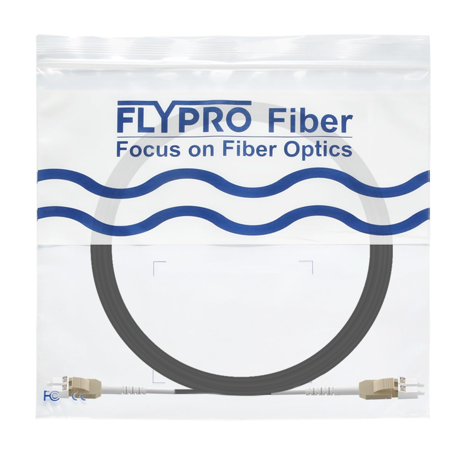 Cable de fibra óptica OM3 LWC blindado LC/UPC a LC/UPC 50/125um, cable de fibra óptica para exteriores Uniboot Duplex Multimode 10GB/40GB, 10m-200m, 3mm LSZH