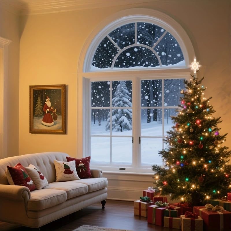 Christmas Tree Topper,Bethlehem Star Tree Topper Warm Lights, Bethlehem Star Christmas Tree Decoration for Christmas Holiday Home Fit for General Size Xmas Tree, 12.9inch - Image 6