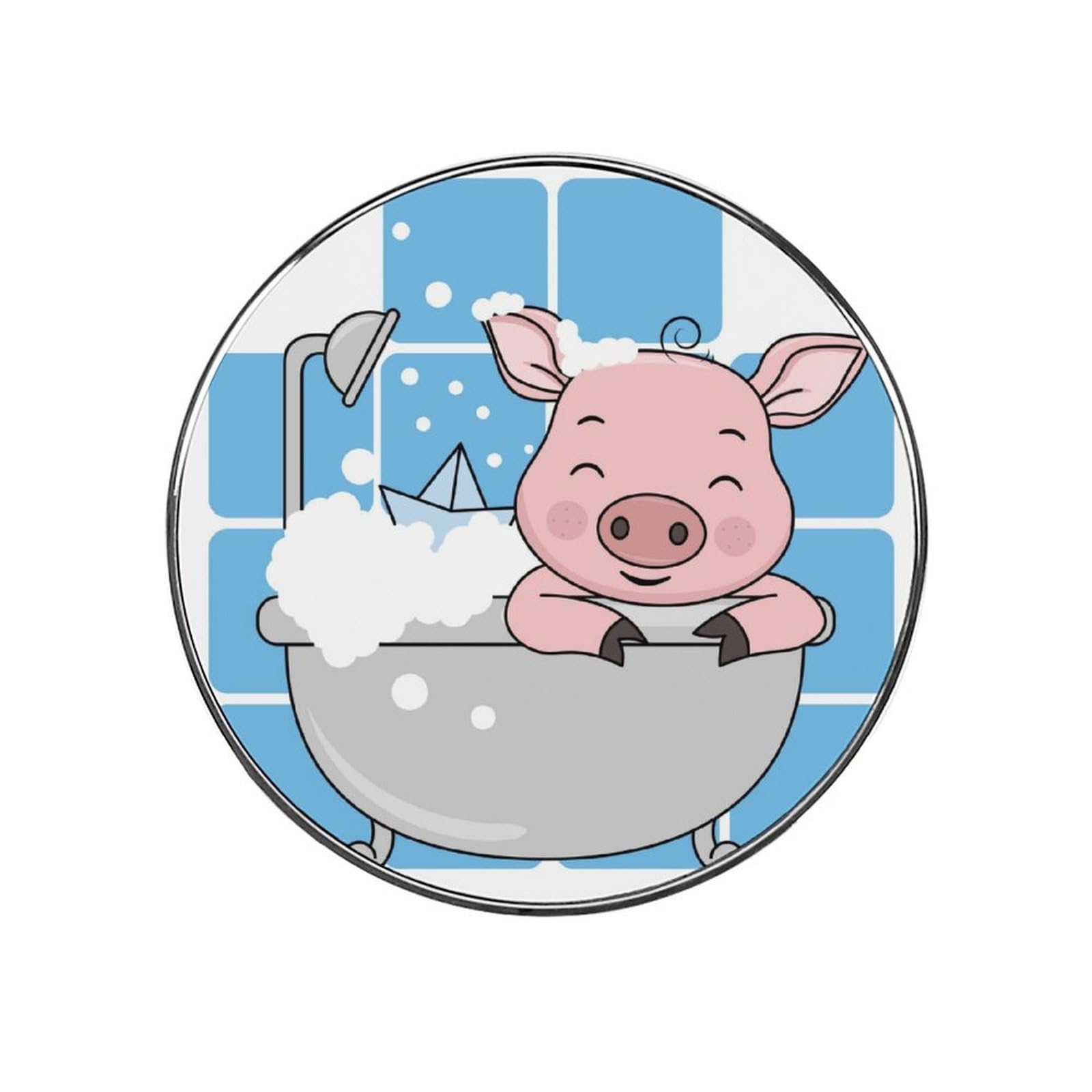 Pig Bathing Magnets For Fridge Kitchen Decoration For Refrigerators Whiteboards