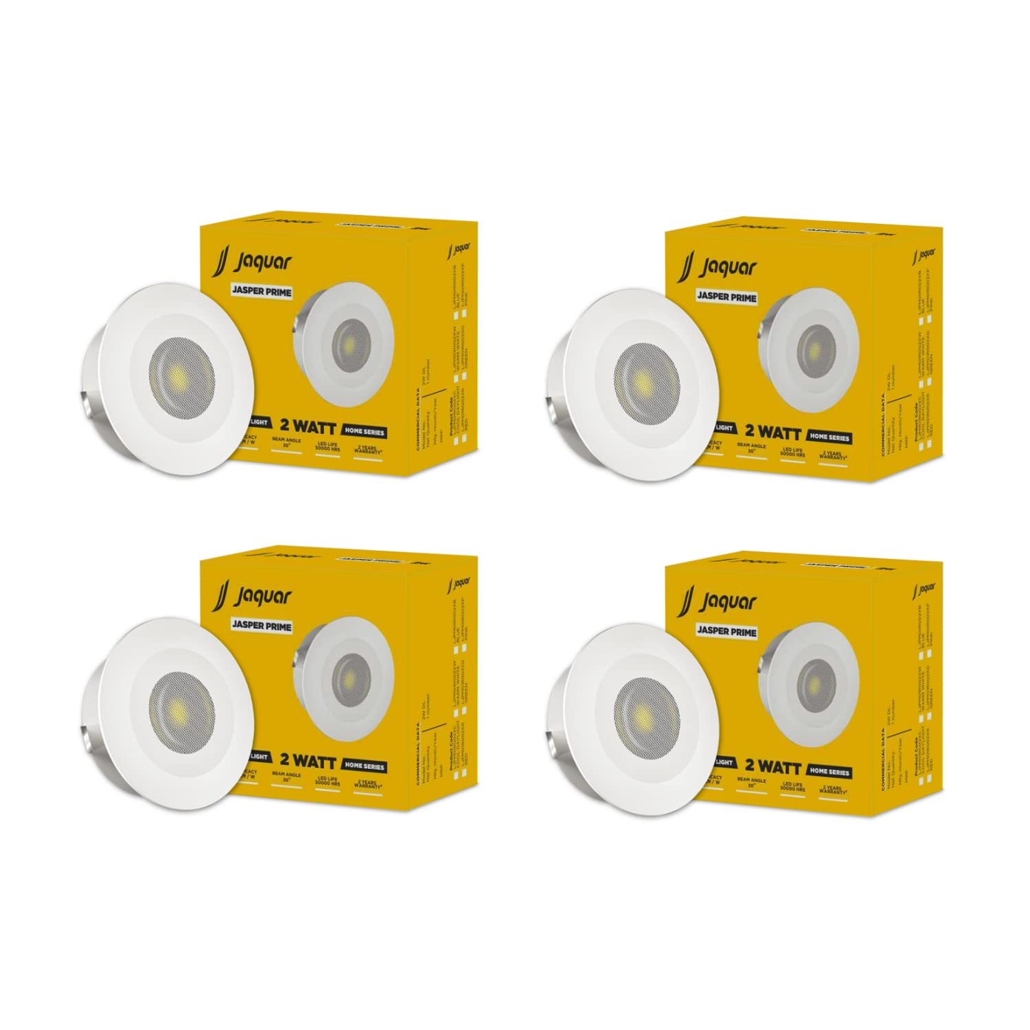 Jaquar Jasper Prime 2W LED Light Spotlight | SPOT Light for Home Ceiling | Cool White SPOT Light (Pack of 4)-image-23