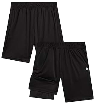 Amazon.com: RBX Boys' Active Shorts - 2 Pack Sports