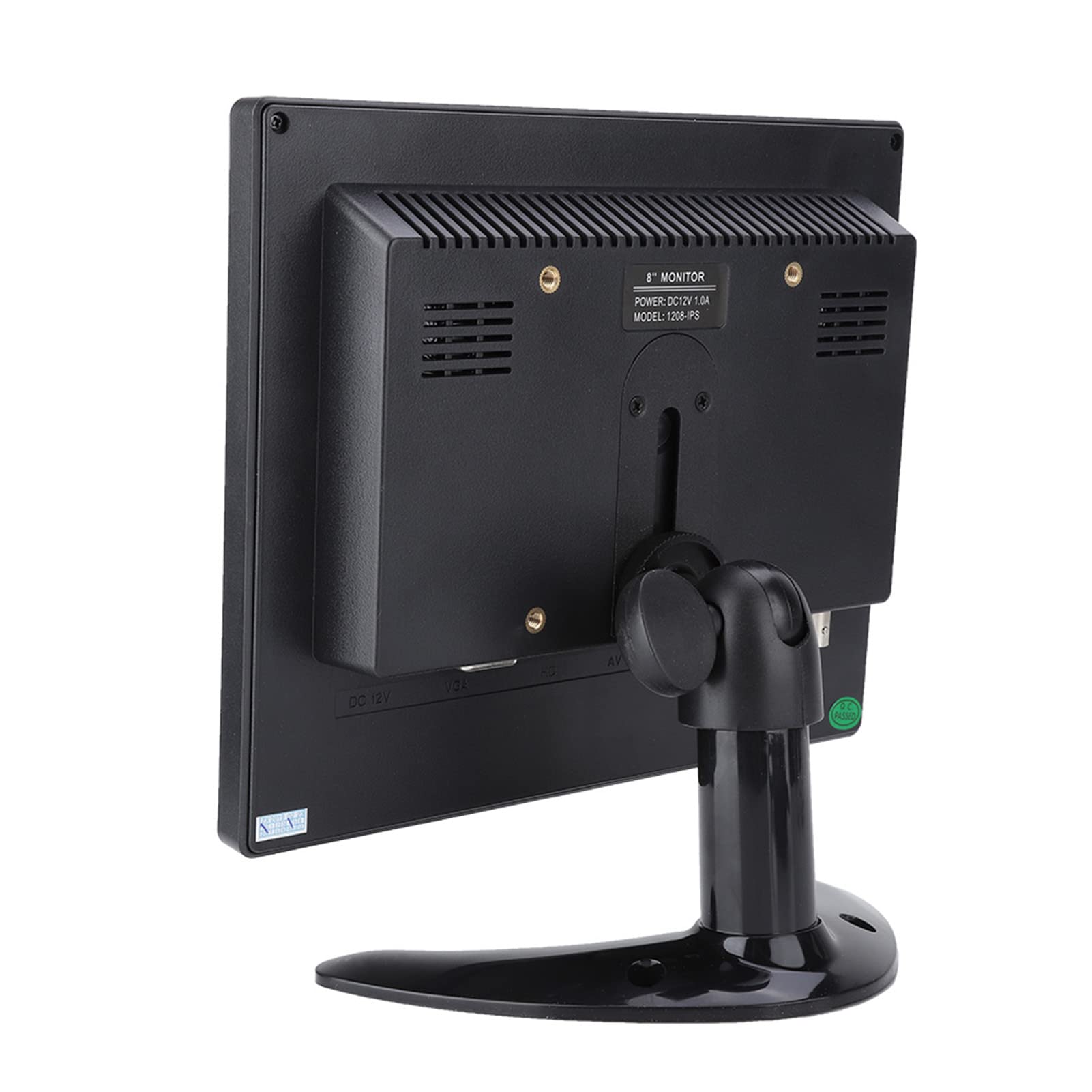 Changor 8 Pulgadas Monitor IPS LCD HD, Mini Pantalla 1024X 768 Altavoces Pntegrados con Entrada HDMI VGA BNC AV para PC Gaming