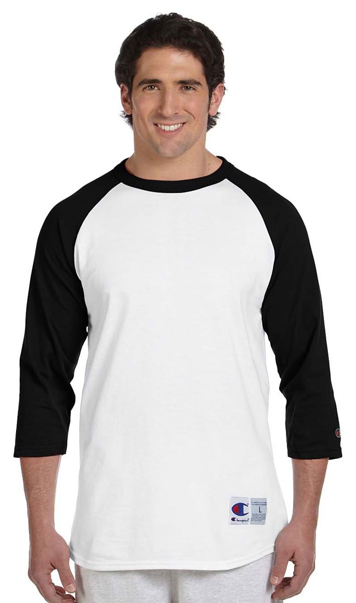 Champion Mens Raglan Baseball T-Shirt