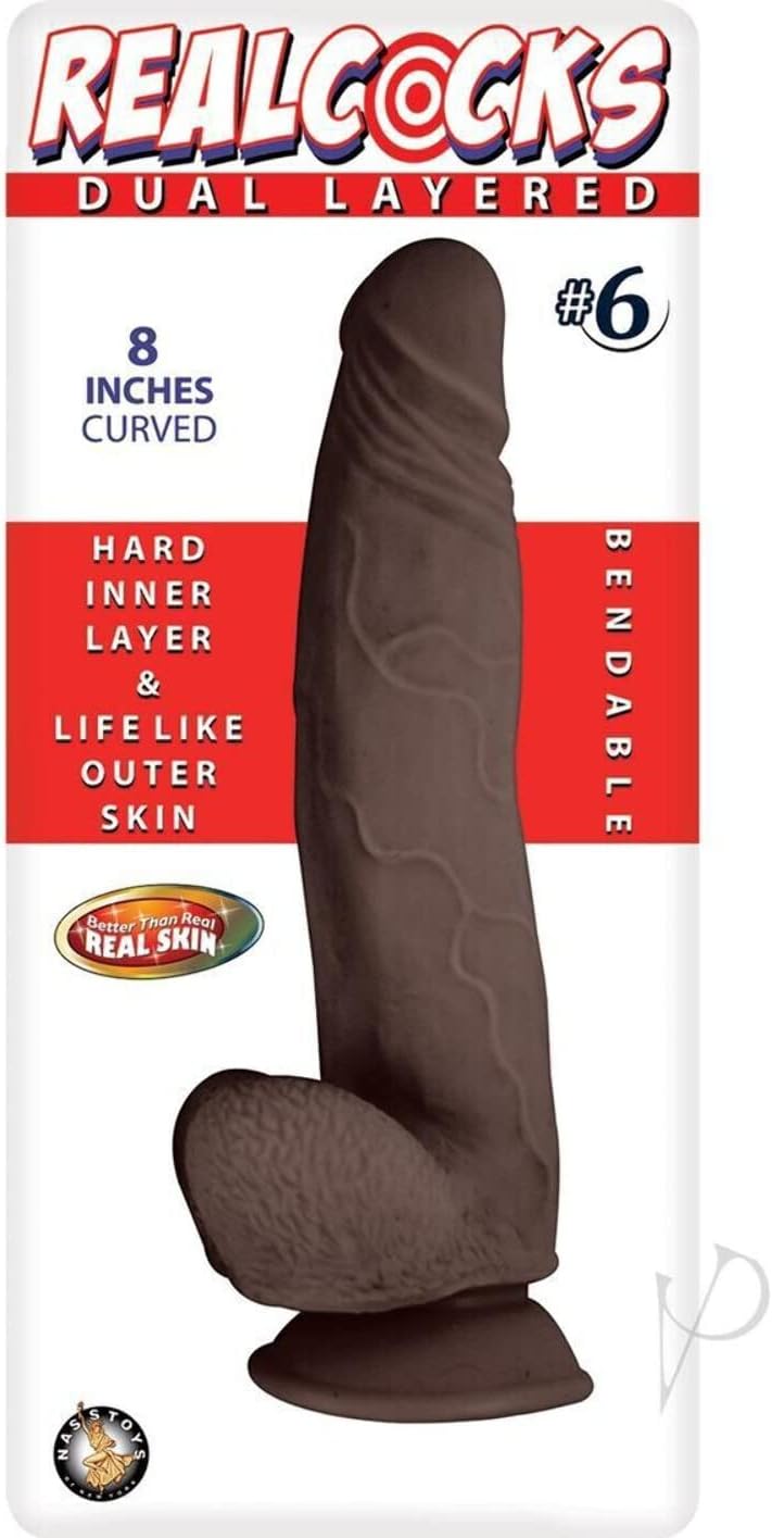 REALCOCKS Dual Layered #6-Dark Brown