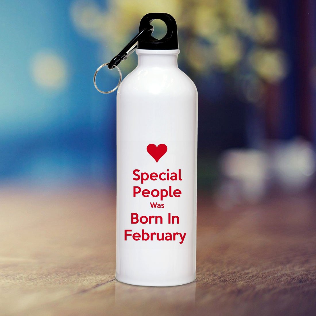 LAMX Printed Water Bottle Special People Was Born In February, 650Ml