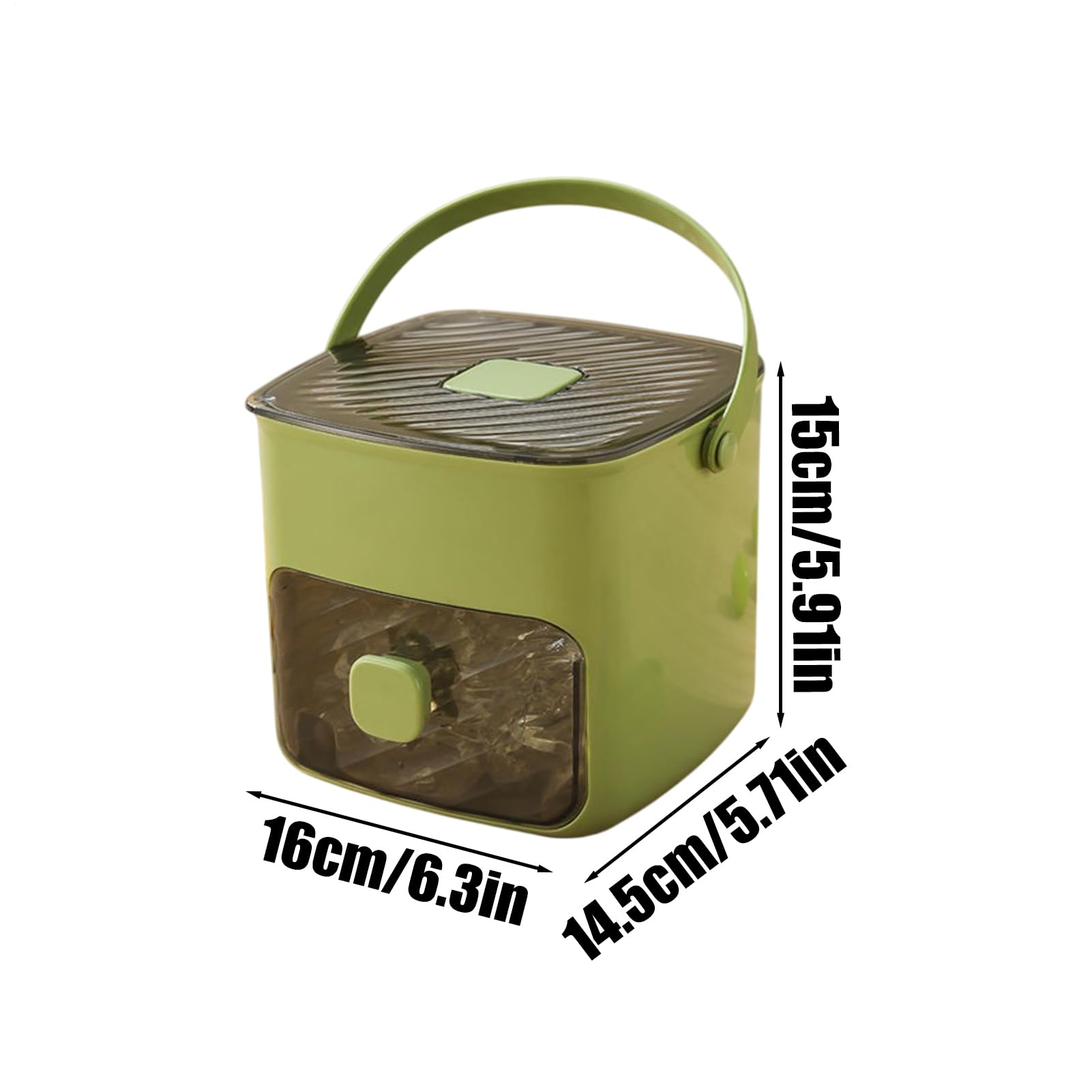 Almacenamiento de hielo para congelador, bandeja de cubitos de hielo con tapa,Contenedor de hielo reutilizable de gran capacidad | Enfriador de camping de grado alimenticio, herramientas de