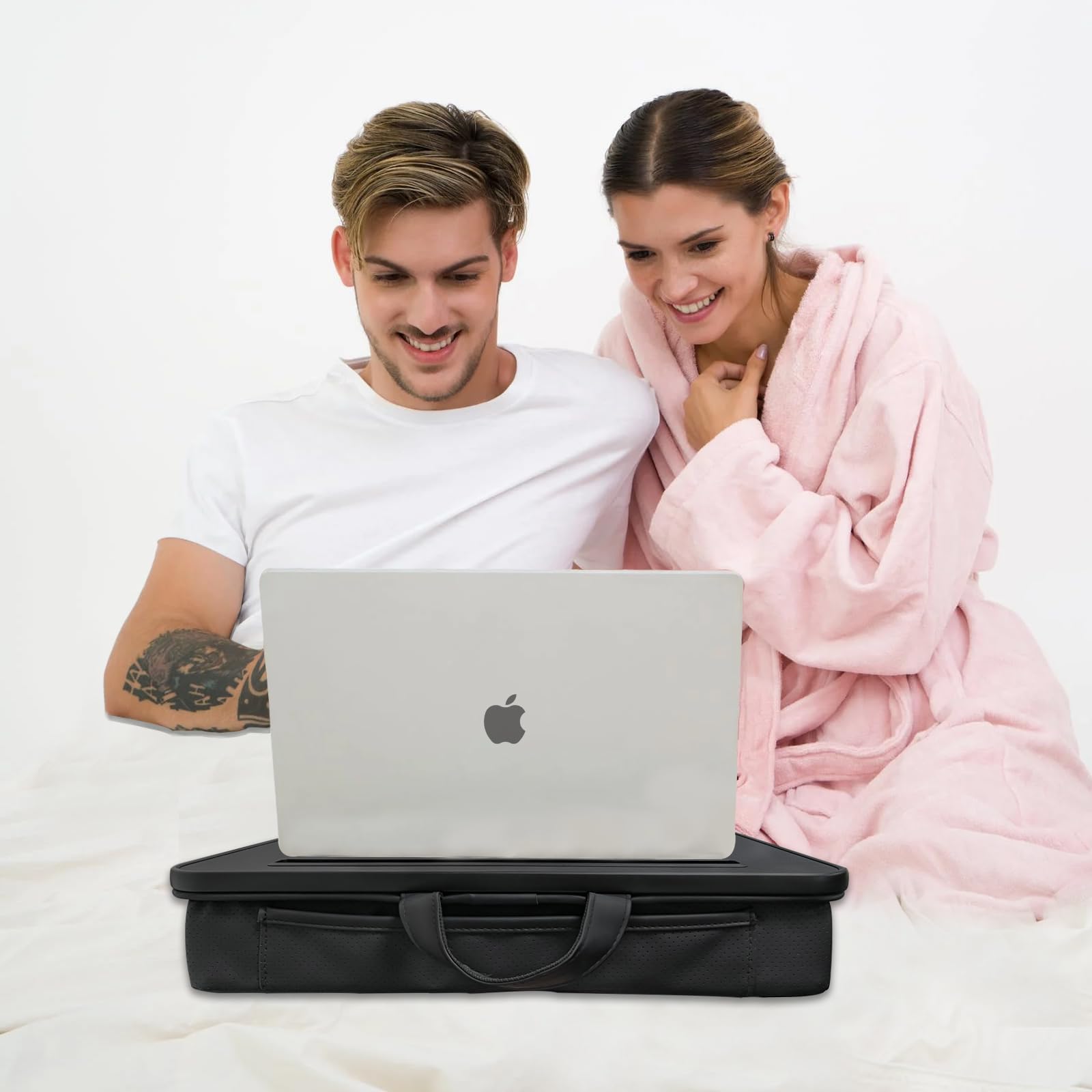 KLEAR - Escritorio Plegable Para Portátil Con Cajones, Ajustable En Altura Y Ángulo