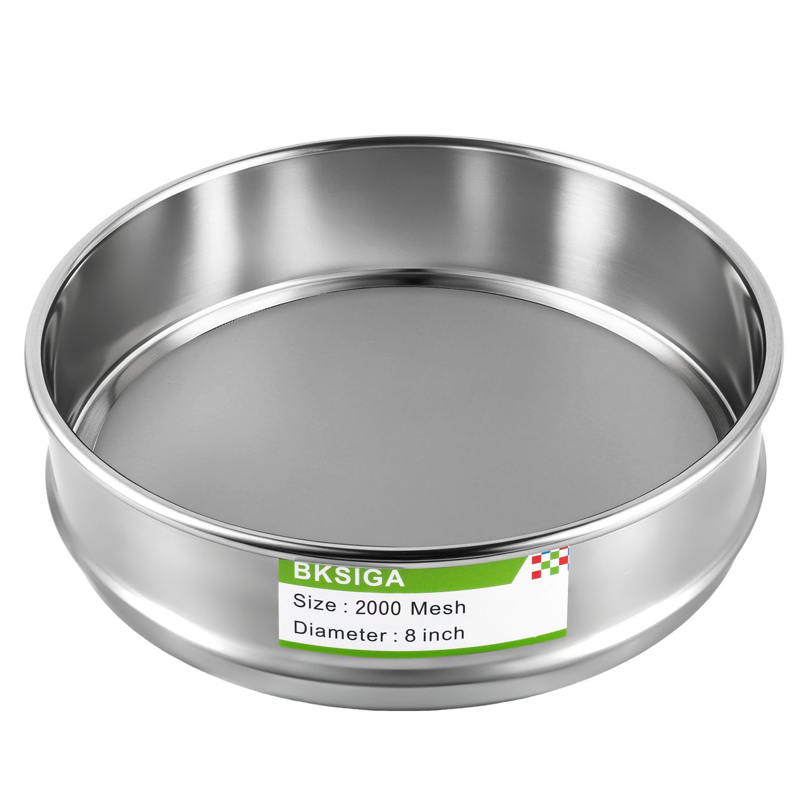304 Stainless Steel Lab Sieves Pan,8" Diameter Standard Sieve Pan for Industrial Laboratory Homes — Amazon image 6