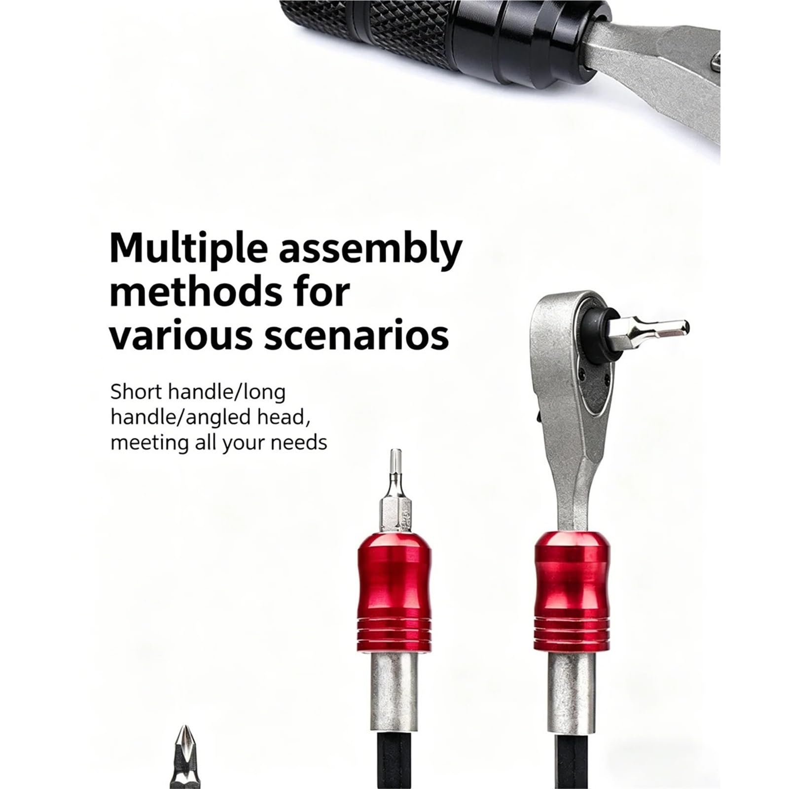 Kit Di Riparazione Bici Multifunzionale Portatile, Set Di Strumenti In Lega Di Alluminio Con Chiave A Cricchetto For Leva Pneumatici For Ciclismo MTB