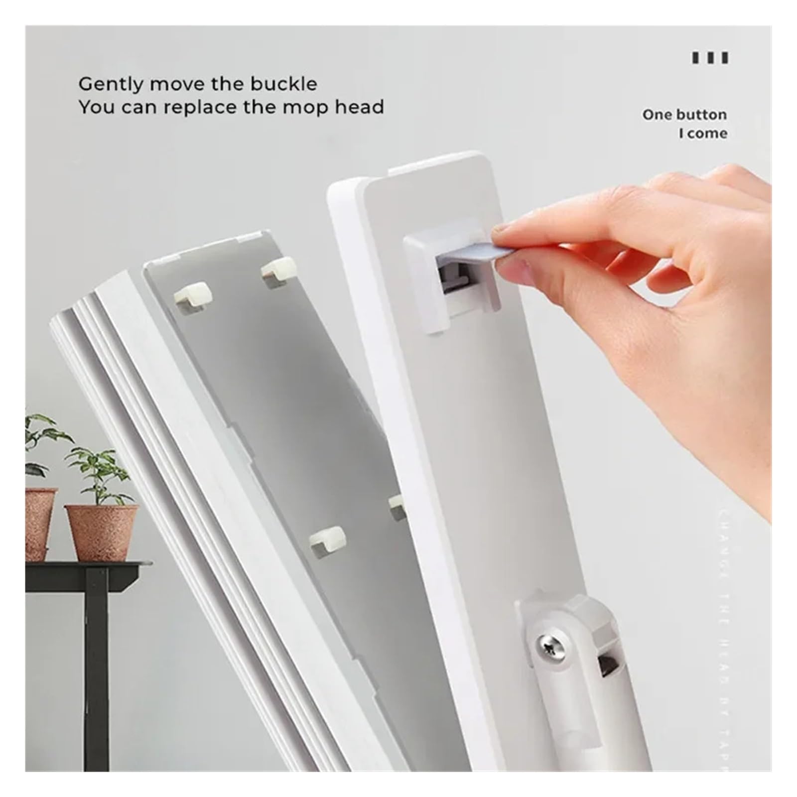 Trapeador Absorbente escurridor for Pisos Planos, baldosas, Limpieza del hogar, Lavado a Mano Gratuito, Limpiador Balai, colodión de Agua, fregado exprimido