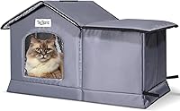 TailTastic Weatherproof Insulated Outdoor Cat House Large - Dry Raised Base, Easy Setup, Warm Shelter for Stray Cats
