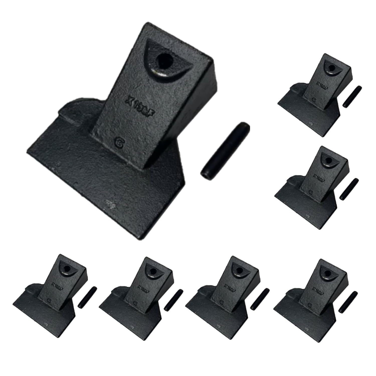 Teeth X156F 7PK, X156F Flare Wide Bucket Teeth P156 Pins X156L for Skid Steer Excavator. X156F X156L P156 Teeth PIN. (Excavator Teeth X156F 7PK)