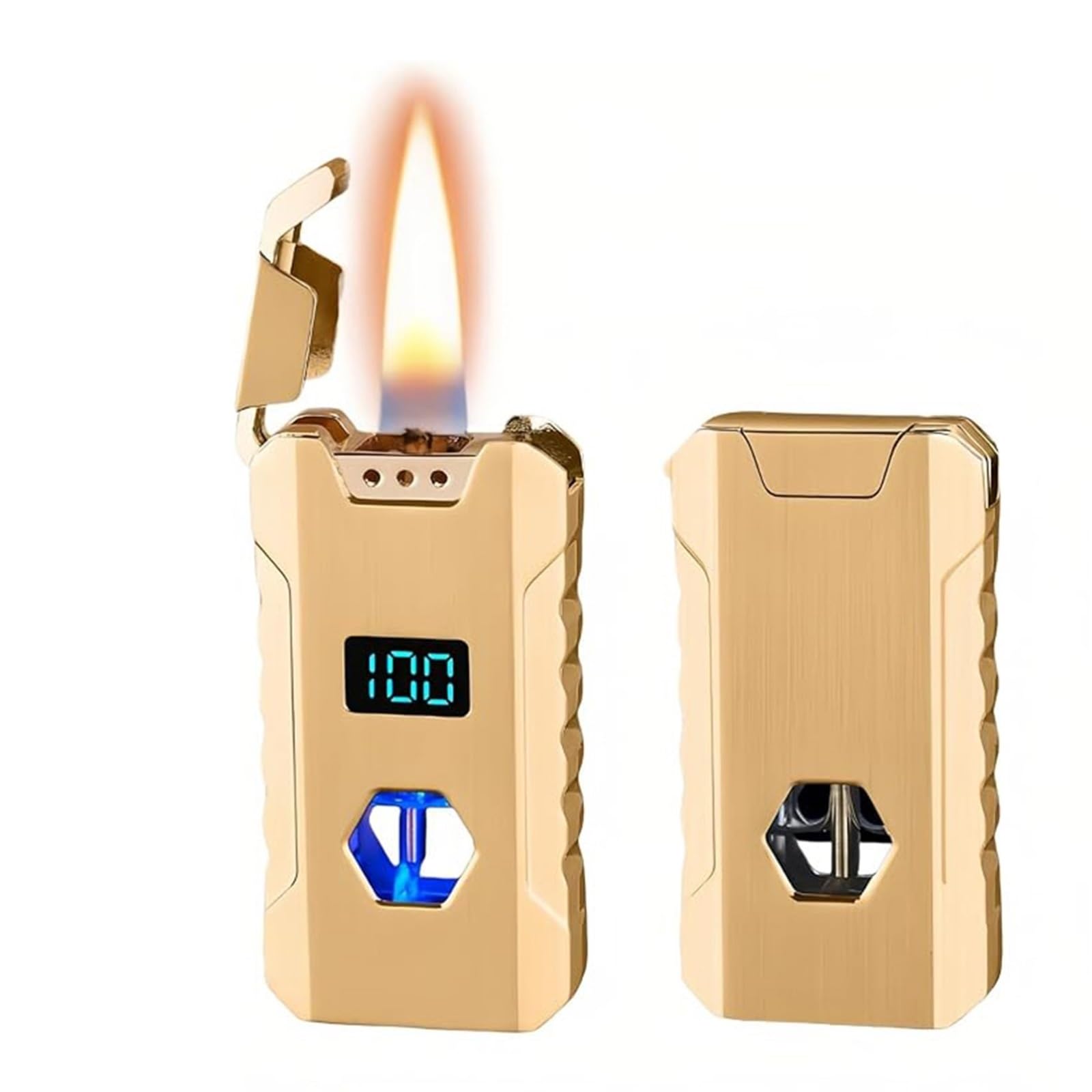 Smart Voice-Activated Metal Kerosene Lighter — Supports Four Ignition Modes — A Gift for Men(A)
