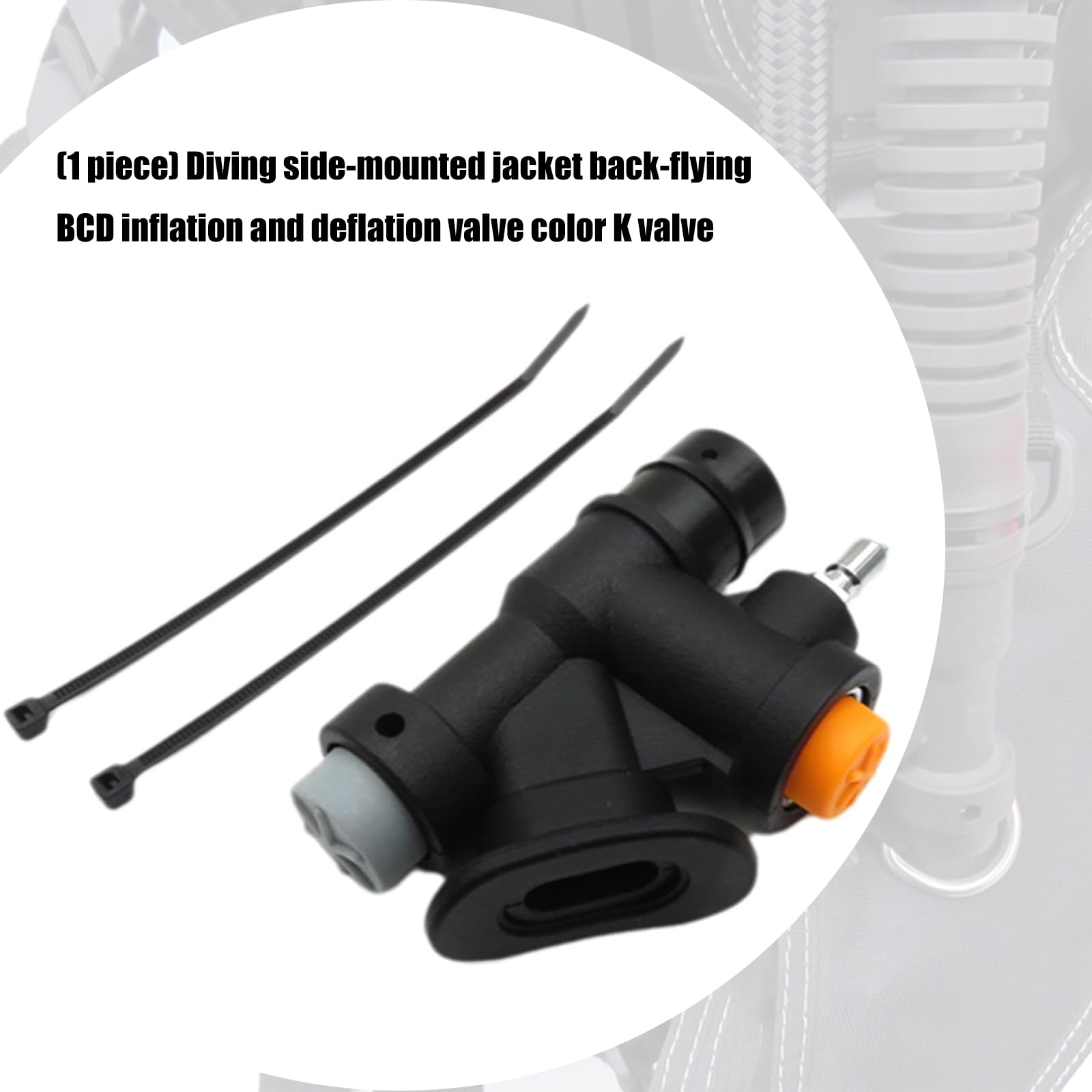 Scubas K Valve d'échappement basse pression pour contrôle de flottabilité, design compact pour plongée