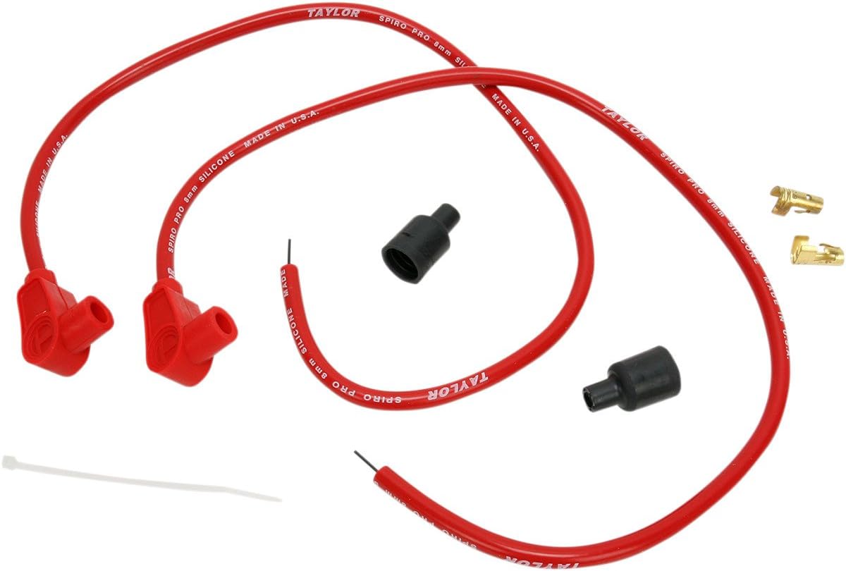 Custom Colored Red 8mm Plug Wires 76281
