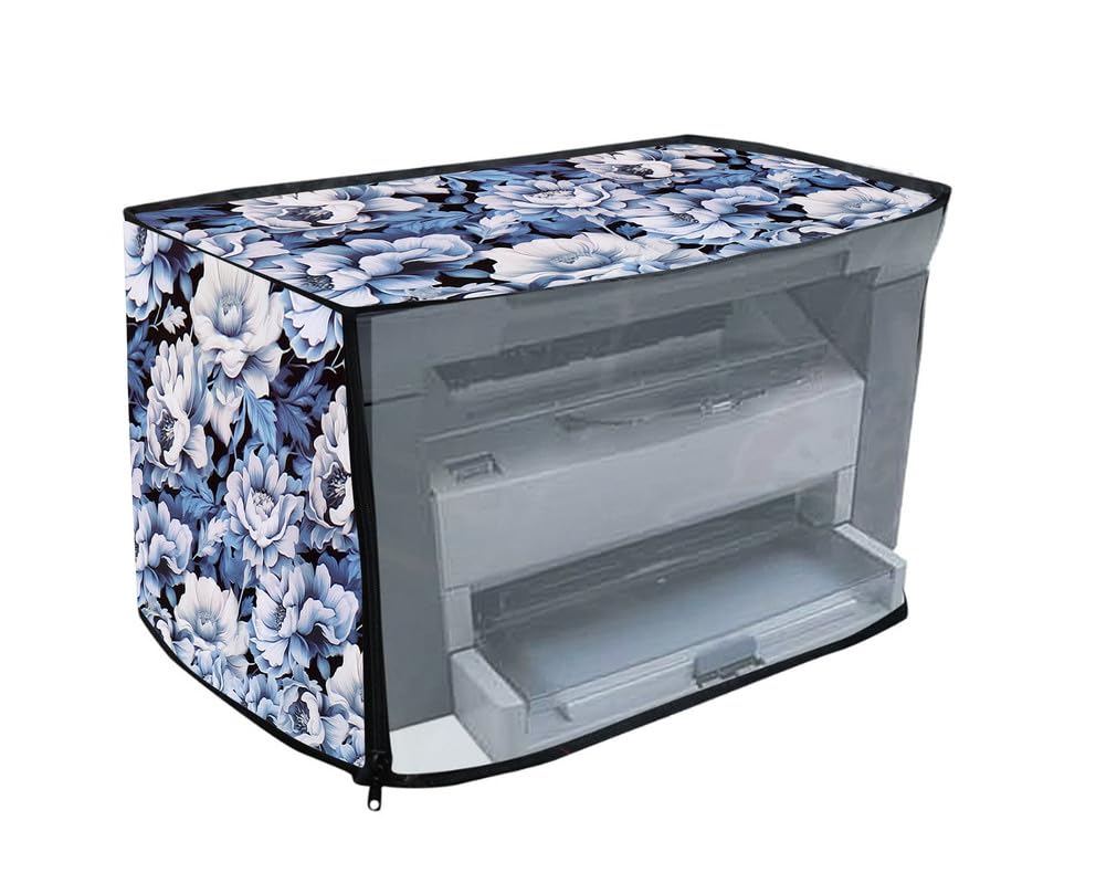 Image of Printer Cover for HP M1005 Printer with Zipper for Dust Protection (17 x 11 x 11.12) Inches, Blue
