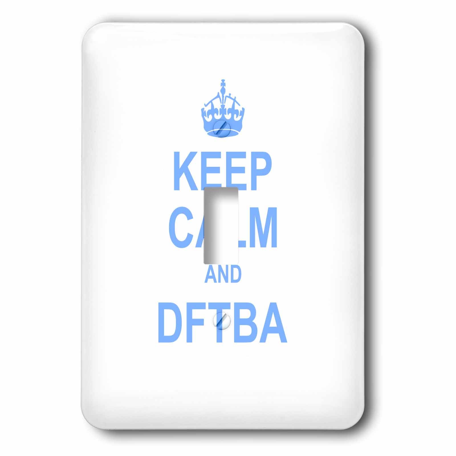 Interrupteur à bascule simple bleu 3dRose lsp_157709_1 Keep Calm mème internet