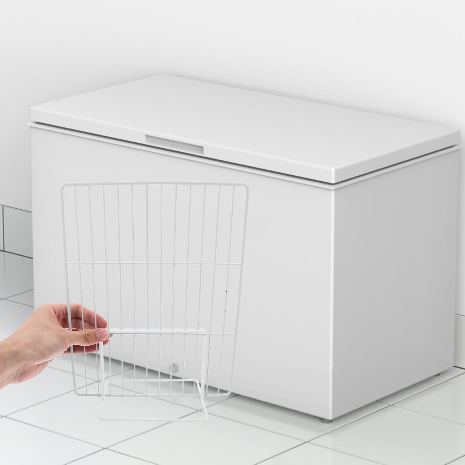 minkissy Divisori Spazio Freezer Design Ferro 2 per a di e in Organizzazione Risparmio Frigorifero Contenitori e Ambienti Stoccaggio