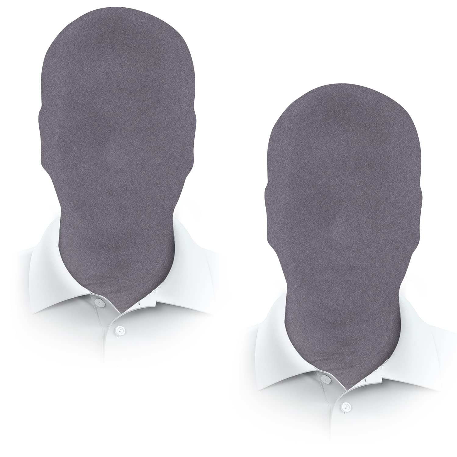 2 Pieces Full Face Mask, BW 2nd Skin Masks,Halloween Spandex Hood for Unisex Cloth