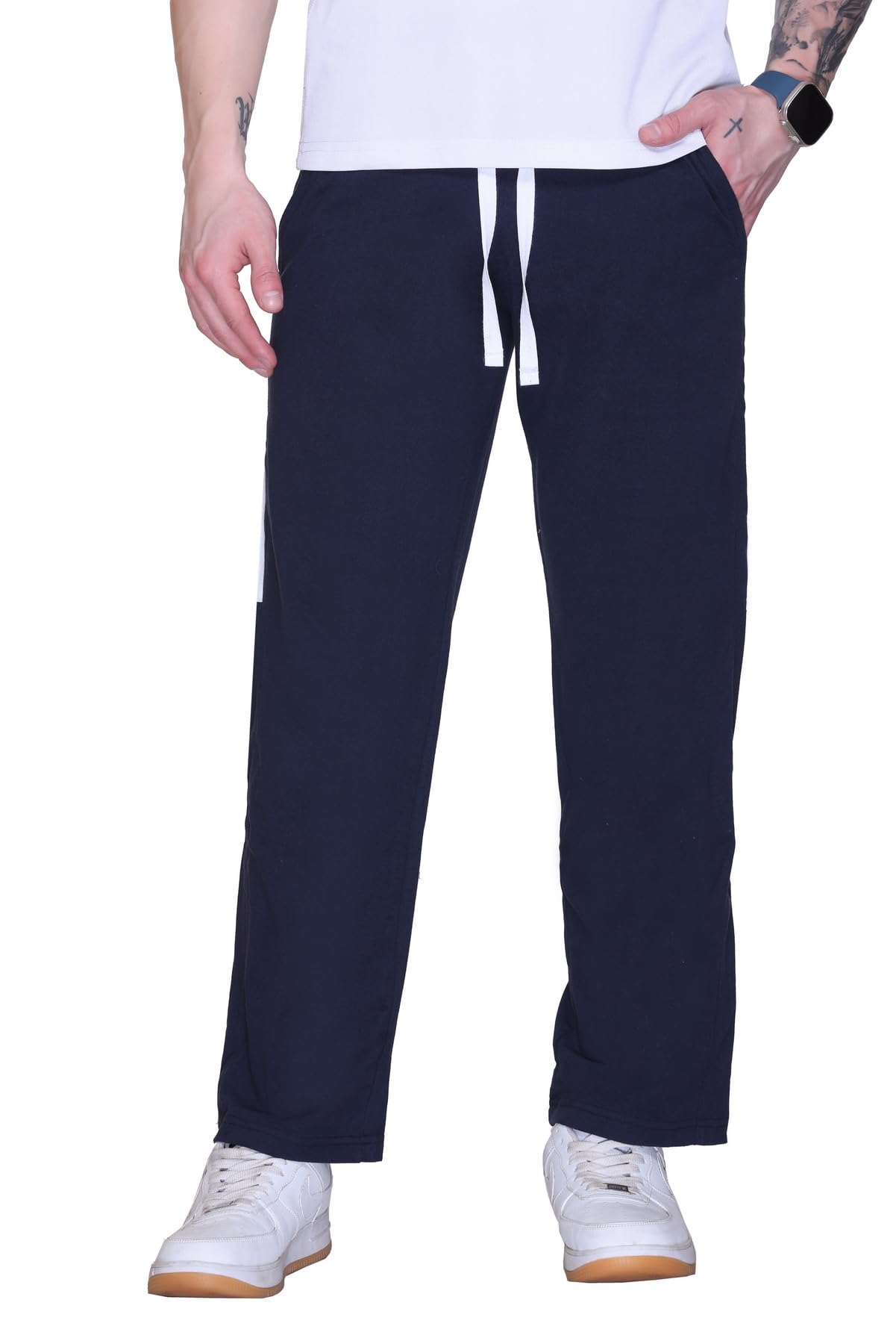 Trouser Pant for Men | Loose Fit Man Track Pants | Baggy Stylish | Relaxed Cargo | Summer| Stretchable Sports | Gym | Yoga Pants for Men | Men's Wide Leg Pants and Lowers-picture-37