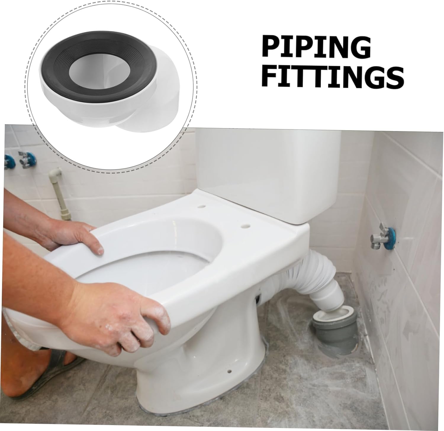 Lurrose 3pcs Toilet Drainage System Kit Toilet for Easy Installation Material Bathroom Accessory for Drainage Systems