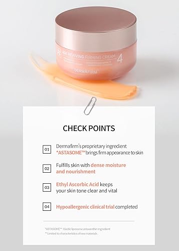 Miniatura 6 de Dermafirm Crema hidratante facial A4 para reafirmar los poros y elasticidad de la piel con colágeno, astasoma y péptido, sin ensayos en animales,