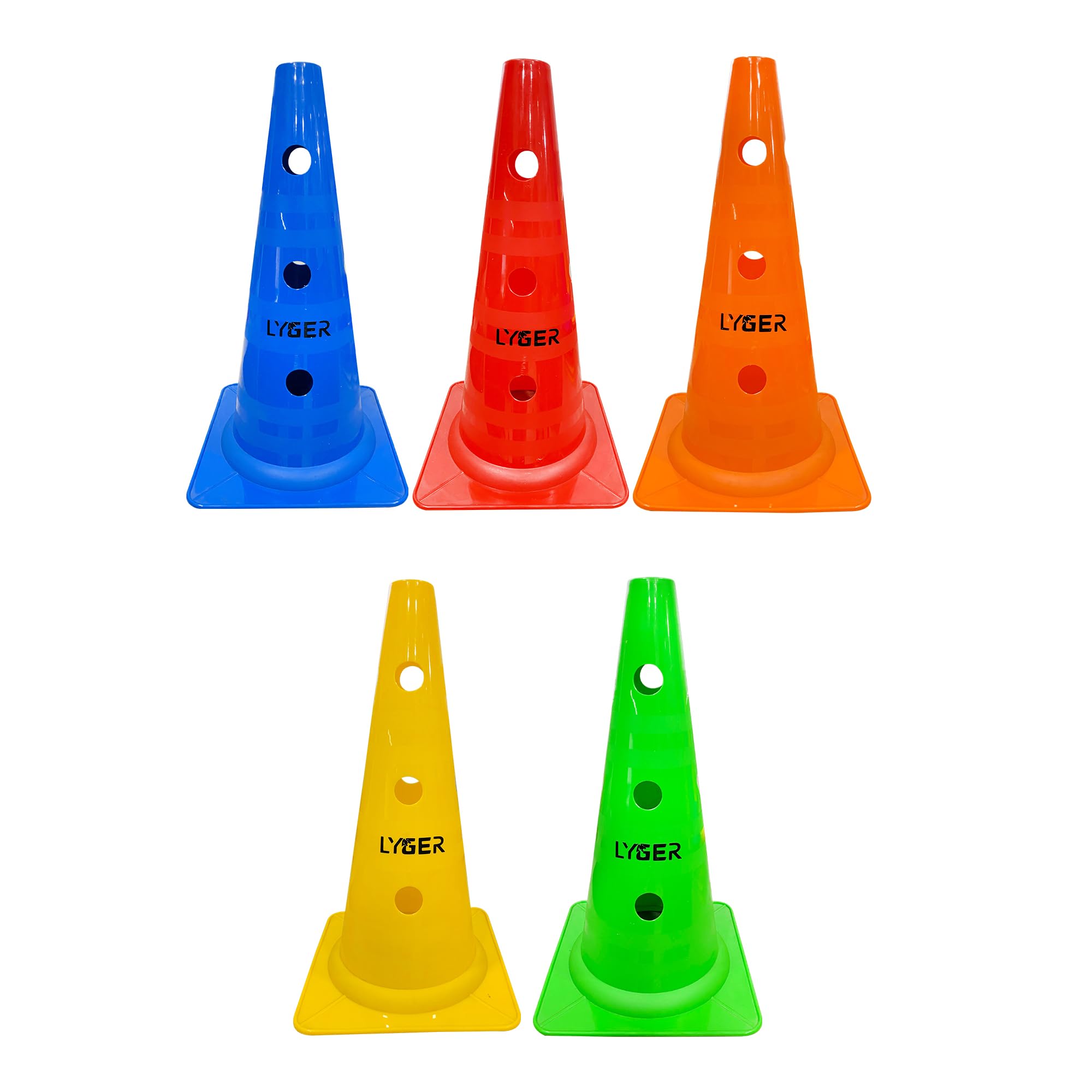 LYGER Field Marking Cones 9" Cone Pack of 10(Multicolor) (B0D8KP4BM6) Amazon Price History, Amazon Price Tracker