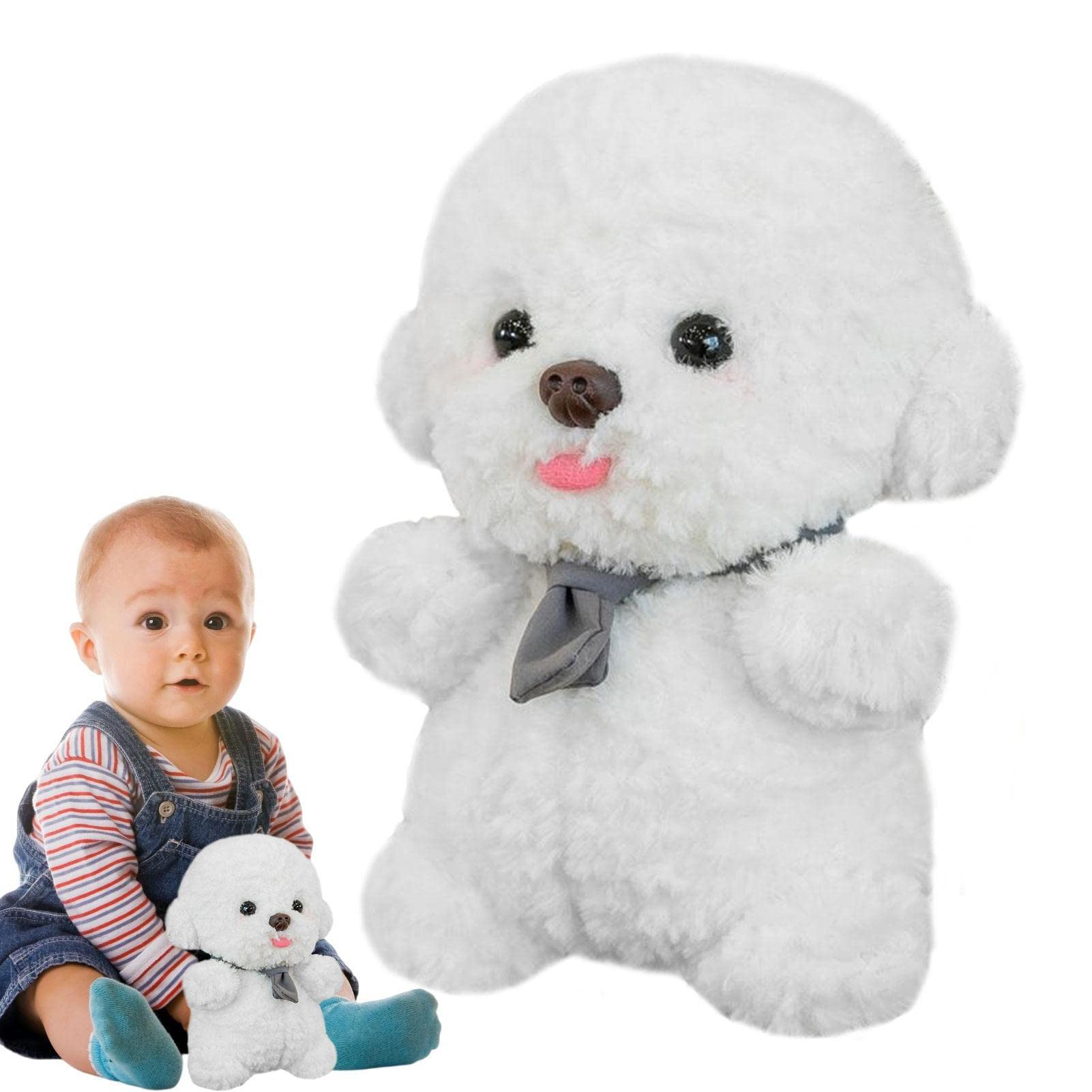 Amazon.co.jp: JOLUCE ビション・フリーゼ ぬいぐるみ, かわいい立ち犬