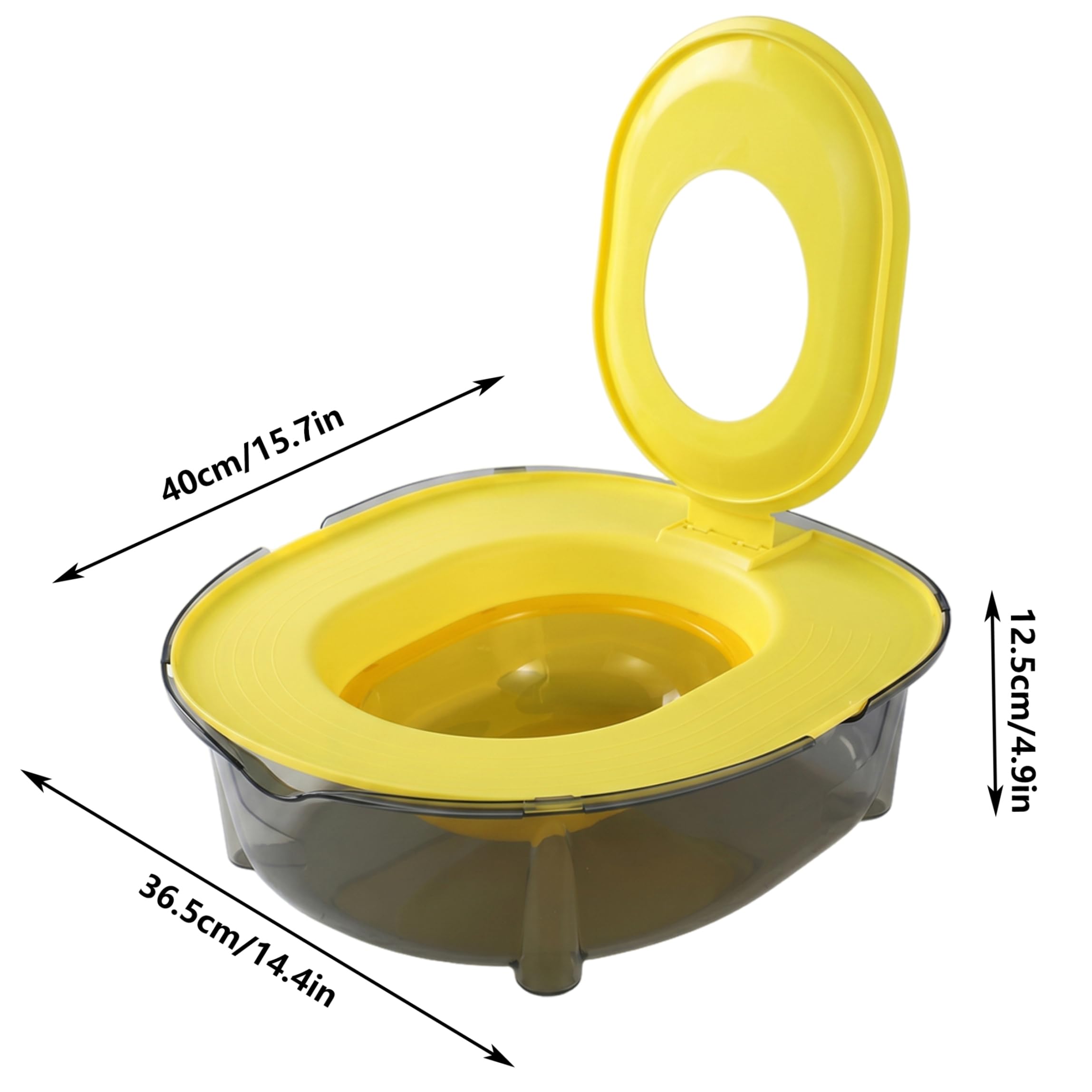 Kit de adiestramiento para IR al baño para Gatos, Kit de adiestramiento para IR al baño para Gatos: desechable, Control de olores, antisalpicaduras, Base Gruesa antivuelco (Amarillo).