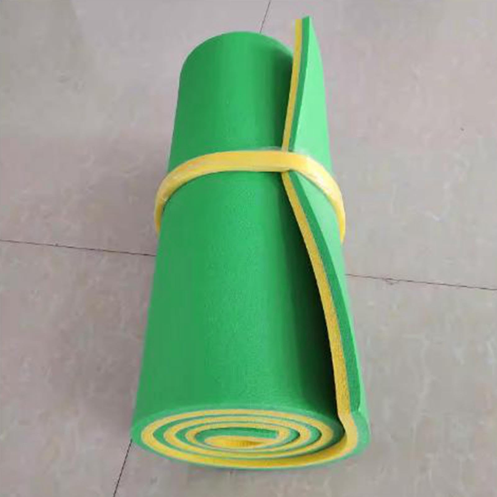 Schwimmmatte, Pool Schwimminsel, Zusammenrollbare, Pool, Sommermatratze, Liege für Strand, Boot, Schwimmbad, Meer, Gelbgrün