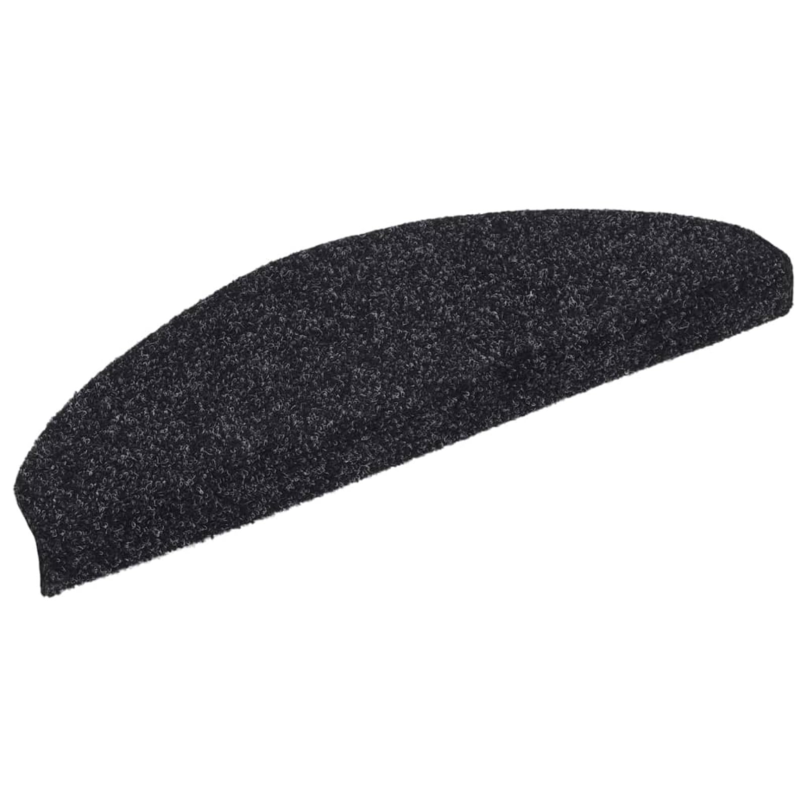Tidyard Tapis autoadhésifs de marches 10 pcs Noir 65x21x4 cm Aiguilleté, Tapis Escalier Tapis de Sécurité pour Sol Protection, Aînés et Animaux