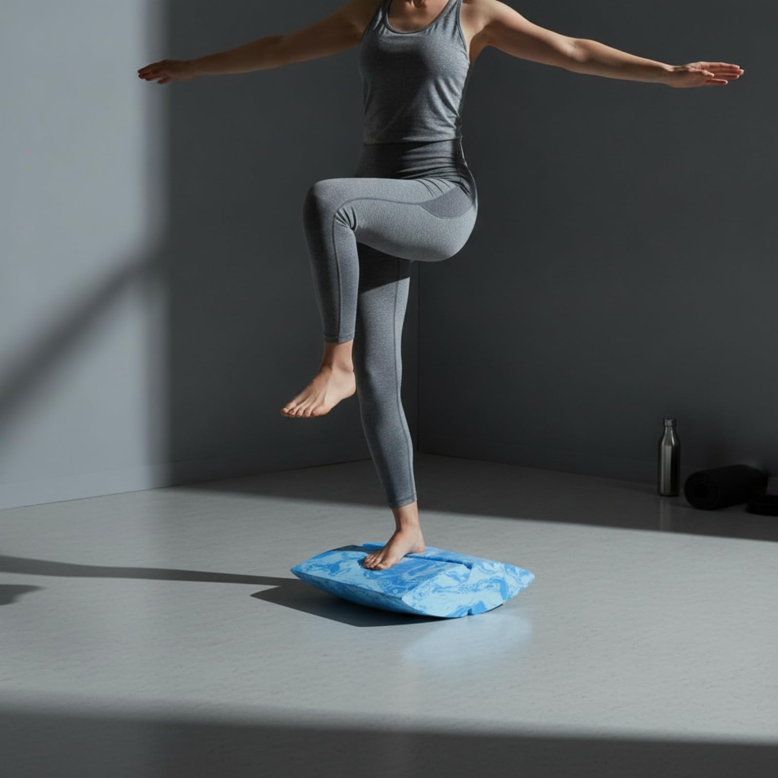 Generic Supporto Bilanciamento Schiuma EVA con Bordo Curvo per Esercizi Propriocettivi Coordinazione E Potenziamento Adatto per Palestra Casa Pilates